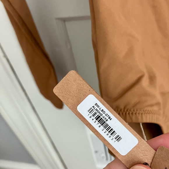 SKIMS Swim Long Sleeve One Piece Almond Size XXS - Picture 6 of 9